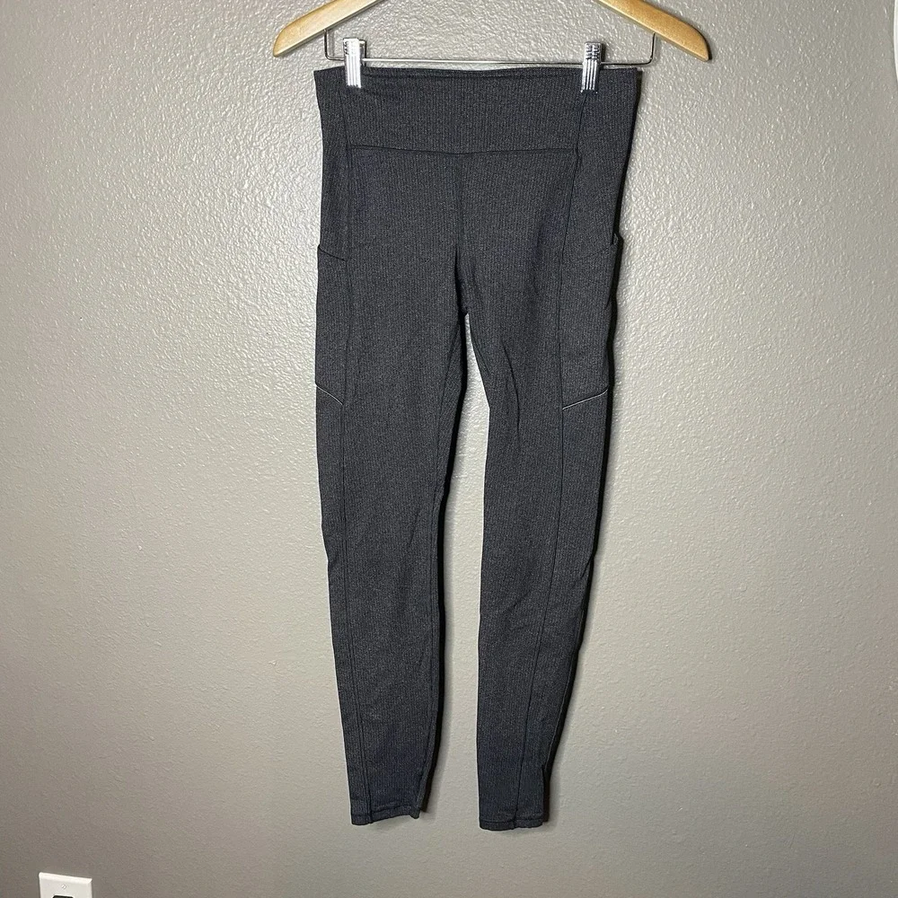 Lululemon Leggings Speed Up Tight Full On Luxtreme 28" Running Pants Womens 6 - Picture 2 of 5